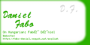 daniel fabo business card